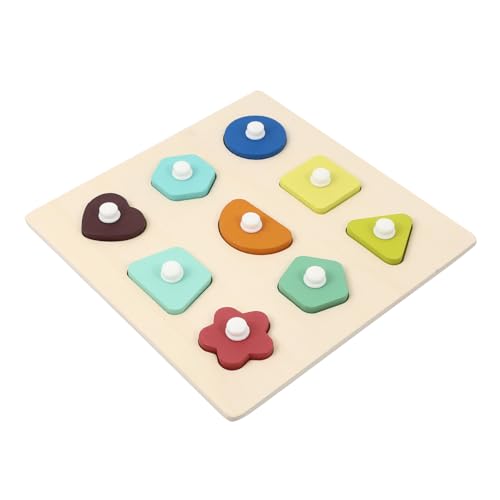 SUPVOX Holzpuzzle Lernspielzeug für Holz Puzzle Handgreifbrett mit Bunten Cartoon Motiven Pädagogisches Steckspiel zur Form Farberkennung Langlebiges Montessori SUPVOX Holzpuzzle Lernspielzeug für Holz Puzzle Handgreifbrett mit Bunten Cartoon Motiven Pädagogisches Steckspiel zur Form Farberkennung Langlebiges Montessori von Supvox