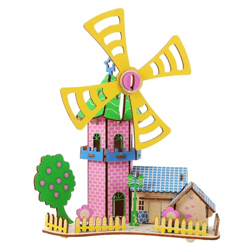 SUPVOX Holzpuzzle Windmühlenhaus DIY Bausatz aus Robustem Holz Einfach Zusammenzubauen Kreatives Modellbau für Erwachsene und Dekoratives Geschenk für Weihnachten und Geburtstag SUPVOX Holzpuzzle Windmühlenhaus DIY Bausatz aus Robustem Holz Einfach Zusammenzubauen Kreatives Modellbau für Erwachsene und Dekoratives Geschenk für Weihnachten und Geburtstag von Supvox