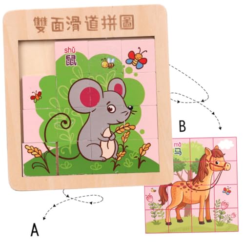 SUPVOX Holzpuzzle für Finger Slide Puzzle aus Holz Langlebig Sicher Pädagogisch Geeignet Jungen Mädchen Montessori für Kleinkinder Jahre SUPVOX Holzpuzzle für Finger Slide Puzzle aus Holz Langlebig Sicher Pädagogisch Geeignet Jungen Mädchen Montessori für Kleinkinder Jahre von Supvox