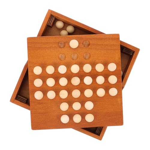 SUPVOX Holzspiel Schachbrett Einzelschachstecker Klassisches Denkspiel für Erwachsene Familien und Freunde Pädagogisches Brettspiel Geduld und Geschicklichkeit SUPVOX Holzspiel Schachbrett Einzelschachstecker Klassisches Denkspiel für Erwachsene Familien und Freunde Pädagogisches Brettspiel Geduld und Geschicklichkeit von Supvox