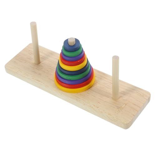 Supvox Holzspielzeug Puzzle Tower von Hanoi Bunt Intelligentes Denkspiel für Erwachsene und Ab Jahren Hochwertiges Sicheres Material Fördert Kreativität Geduld und Geistige Entwicklung Supvox Holzspielzeug Puzzle Tower von Hanoi Bunt Intelligentes Denkspiel für Erwachsene und Ab Jahren Hochwertiges Sicheres Material Fördert Kreativität Geduld und Geistige Entwicklung von Supvox