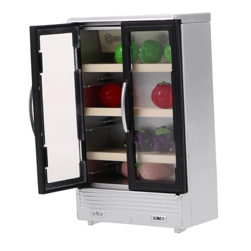 Supvox Dollhouse Miniatur Kühlschrank Mit Doppelten Türen Realistische Spielzeug-küchenmöbel Für Puppenhäuser Für Dekoration Und Fotografie Fridge Mit Obst- Supvox Dollhouse Miniatur Kühlschrank Mit Doppelten Türen Realistische Spielzeug-küchenmöbel Für Puppenhäuser Für Dekoration Und Fotografie Fridge Mit Obst- von Supvox