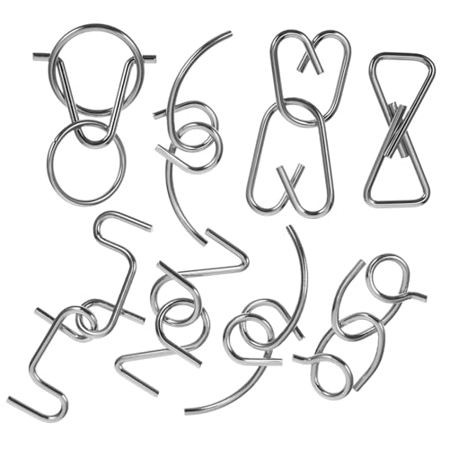 SUPVOX Metall Knobelspiel Teiliges Gehirn Interlock Puzzle für Erwachsene und Langlebiges Intelligentes Denkspiel Problemlösung und Geschicklichkeitsspiel SUPVOX Metall Knobelspiel Teiliges Gehirn Interlock Puzzle für Erwachsene und Langlebiges Intelligentes Denkspiel Problemlösung und Geschicklichkeitsspiel von Supvox