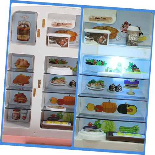 SUPVOX Miniatur Kühlschrank Set Detailreiches Mini Haus Zubehör Mehrschichtiger Kinderkühlschrank mit Sicheres Aufbewahrungsspielzeug für Fördert Ordnung und Interaktion SUPVOX Miniatur Kühlschrank Set Detailreiches Mini Haus Zubehör Mehrschichtiger Kinderkühlschrank mit Sicheres Aufbewahrungsspielzeug für Fördert Ordnung und Interaktion von Supvox