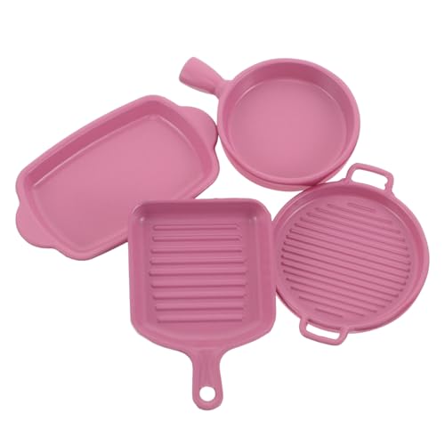 SUPVOX Miniatur Puppenhaus Küchenzubehör Realistische Mini Teller und Steakplatten in Rosarot Lebensechte Puppenhaus Essgeschirr für DIY Bastelspiel und Dekoration SUPVOX Miniatur Puppenhaus Küchenzubehör Realistische Mini Teller und Steakplatten in Rosarot Lebensechte Puppenhaus Essgeschirr für DIY Bastelspiel und Dekoration von Supvox