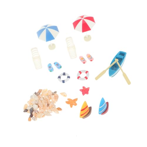 SUPVOX Miniatur Stranddeko Teilig mit Resin Boot Liege Strand Sonnenschirm und Sandkastenspielzeug Geeignet für Minihäuser Sandkästen und Pflanzenarrangements Fördert Kreativität und SUPVOX Miniatur Stranddeko Teilig mit Resin Boot Liege Strand Sonnenschirm und Sandkastenspielzeug Geeignet für Minihäuser Sandkästen und Pflanzenarrangements Fördert Kreativität und von Supvox