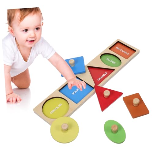 SUPVOX Montessori Holz Steckpuzzle Geometrische Formen Sortierspiel Bunter Greifpuzzle Vorschulkinder Feinmotorik Pädagogisches Lernspielzeug SUPVOX Montessori Holz Steckpuzzle Geometrische Formen Sortierspiel Bunter Greifpuzzle Vorschulkinder Feinmotorik Pädagogisches Lernspielzeug von Supvox