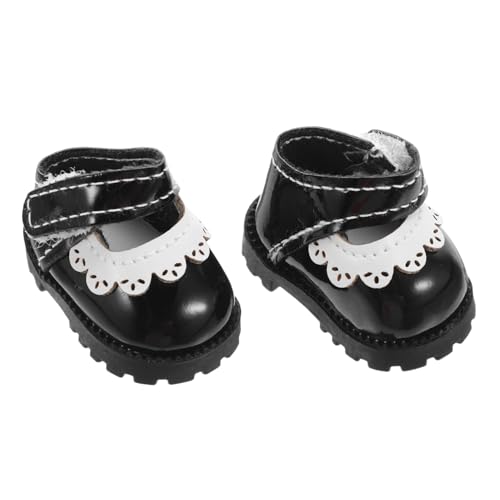 SUPVOX Puppenschuhe aus Leichtem PU Mini Flats Vielseitig für Puppenhaus und Verkleidung Schwarze Mini Kleid Schuhe für Mädchenpuppen Einfach zu Wechseln und Modisch SUPVOX Puppenschuhe aus Leichtem PU Mini Flats Vielseitig für Puppenhaus und Verkleidung Schwarze Mini Kleid Schuhe für Mädchenpuppen Einfach zu Wechseln und Modisch von Supvox