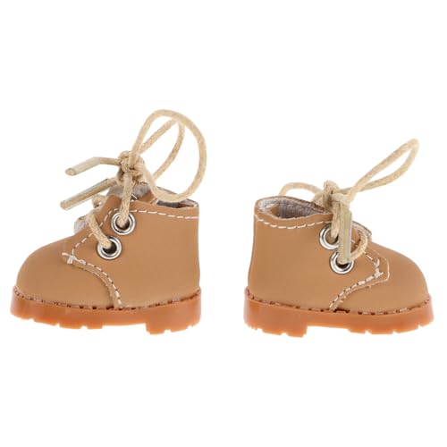 SUPVOX Puppenschuhe mit Verstellbaren Schnürsenkeln und Komfortabel für Puppenhaus Dekoration Spiel und Fotografie Hellbraune Zarte Schnürschuhe für Puppen SUPVOX Puppenschuhe mit Verstellbaren Schnürsenkeln und Komfortabel für Puppenhaus Dekoration Spiel und Fotografie Hellbraune Zarte Schnürschuhe für Puppen von Supvox
