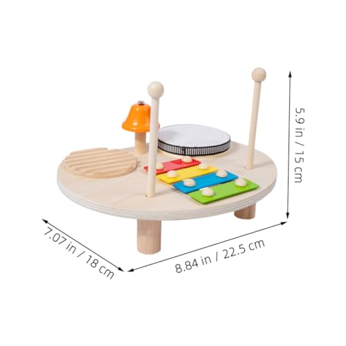 SUPVOX Schlagzeug Holzspielzeug mit Xylophon und Trommel Pädagogisches Musikinstrument für Kleinkinder Robustes Holz Handliche Vielseitiges Lernspielzeug für Jungen und Mädchen SUPVOX Schlagzeug Holzspielzeug mit Xylophon und Trommel Pädagogisches Musikinstrument für Kleinkinder Robustes Holz Handliche Vielseitiges Lernspielzeug für Jungen und Mädchen von Supvox