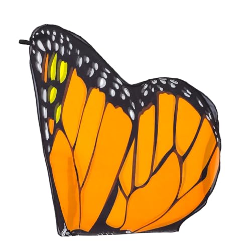 SUPVOX Schmetterlingsflügel Umhang Orange Halloween Kostüm für Mädchen Fasnachtskostüm Cosplay Bühnenauftritt Party Zubehör SUPVOX Schmetterlingsflügel Umhang Orange Halloween Kostüm für Mädchen Fasnachtskostüm Cosplay Bühnenauftritt Party Zubehör von Supvox