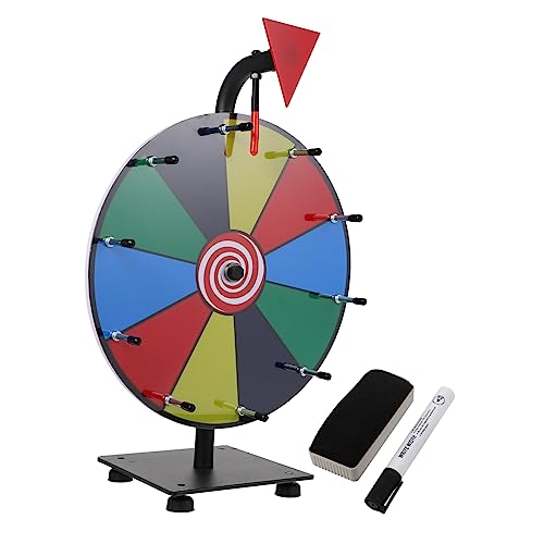 Supvox Löschbares Tisch Preisrad Tragbares Preisrad Drehendes Gewinnrad für Party Event und Tombola Spielzeug mit Trocken Abwischbarem Bereich Supvox Löschbares Tisch Preisrad Tragbares Preisrad Drehendes Gewinnrad für Party Event und Tombola Spielzeug mit Trocken Abwischbarem Bereich von Supvox