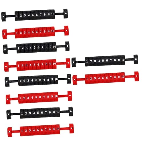 Supvox 10 STK Tischtennis Wertung Fußballmaschine Billard Zubehör Tischfussball Tischfußball-punktebalken Kicker-fußball-punktezähler Tenniszubehör Requisiten Kind Plastik Tragbar von Supvox