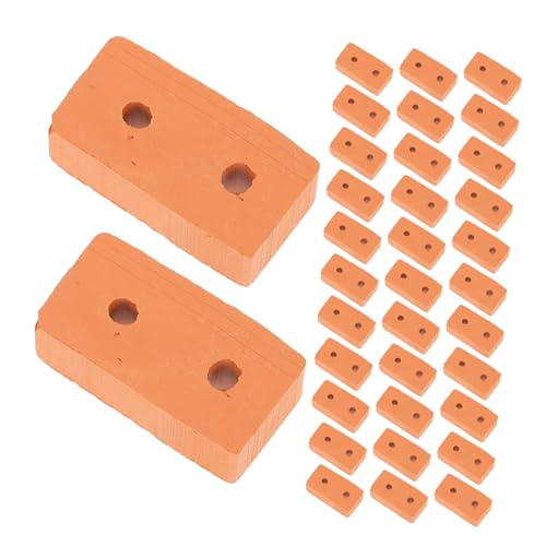 Supvox 100 Stück Mini Ziegelsteine Rot mit Löchern Simulations-bausteine für DIY Puppenhaus Miniatur Mauerwerk Modellbau Leichte Kleine Ziegel für Kreative Bauprojekte Supvox 100 Stück Mini Ziegelsteine Rot mit Löchern Simulations-bausteine für DIY Puppenhaus Miniatur Mauerwerk Modellbau Leichte Kleine Ziegel für Kreative Bauprojekte von Supvox