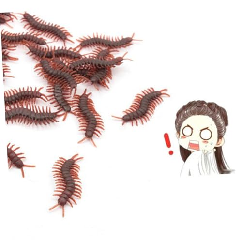 Supvox 100 Stück Realistische Langlebige PVC Fake Tausendbein Scherzspielzeug Lebensecht Gestaltete Halloween Horror Deko und April Fools Day Trick Requisiten für Gruselige Partys und Supvox 100 Stück Realistische Langlebige PVC Fake Tausendbein Scherzspielzeug Lebensecht Gestaltete Halloween Horror Deko und April Fools Day Trick Requisiten für Gruselige Partys und von Supvox
