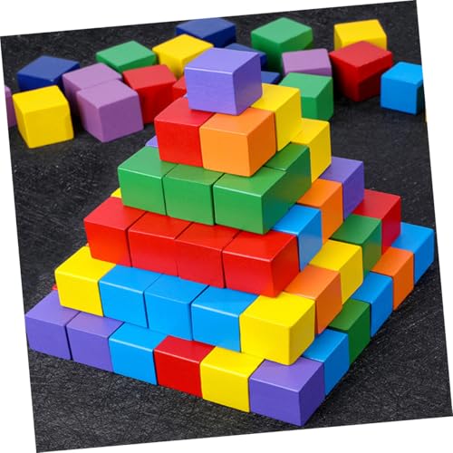 Supvox 100 Stück Teiliges Holzbauklötze Bunte Würfelspielzeug mit Abgerundeten Ecken Langlebig Sicher für Ab Jahren Geeignet Pädagogisches Konstruktionsspielzeug Supvox 100 Stück Teiliges Holzbauklötze Bunte Würfelspielzeug mit Abgerundeten Ecken Langlebig Sicher für Ab Jahren Geeignet Pädagogisches Konstruktionsspielzeug von Supvox