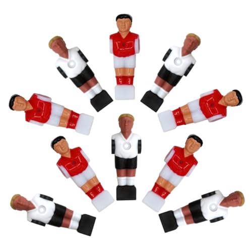 Supvox 10St Tischfußballspieler Kickerbälle ersetzen Tischfussball Mini Tischkicker Mini-Fußball Fußballtisch Kickerspieler-Statue Teile von Fußballmaschinen Tischfußballfiguren Plastik von Supvox