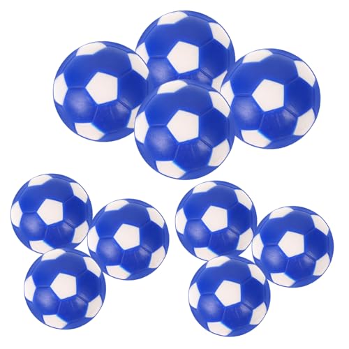 Supvox 10st Tischfußball Fußballbälle Tischfussball Mini-tischkicker Desktop-fußballzubehör Tischspiel Fußbälle Tischspielbälle Fußball Ersatz Fußball Ball Bälle Für Tischspiele Blue PVC von Supvox