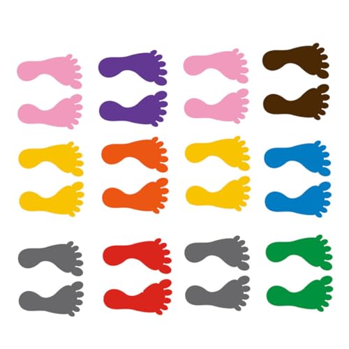 Supvox 12paare Fußabdruck Aufkleber Für Kindergarten Bodenaufkleber Fußabdruckaufkleber Dekorativ Gemischte Farben Supvox 12paare Fußabdruck Aufkleber Für Kindergarten Bodenaufkleber Fußabdruckaufkleber Dekorativ Gemischte Farben von Supvox