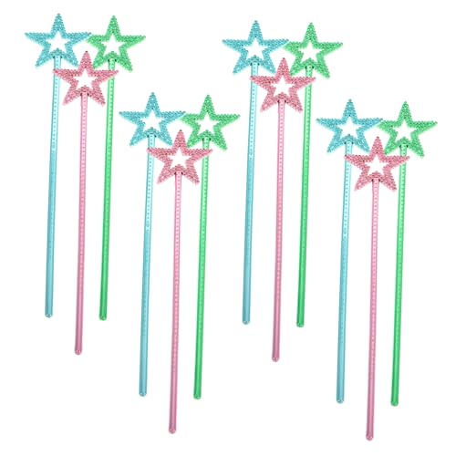 Supvox 12 Stück Teiliges Kinderfreundlichem Kunststoff Bunte Sternstab spielzeuge für Rollenspiele und Partydekoration für Prinzessin Fantasie mottopartys Supvox 12 Stück Teiliges Kinderfreundlichem Kunststoff Bunte Sternstab spielzeuge für Rollenspiele und Partydekoration für Prinzessin Fantasie mottopartys von Supvox