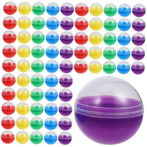 Supvox 120 Stück Bunte Halbtransparente Kunststoff kapseln Nachfüllbare Runde Automatenkapseln Leichte Stabile Süßigkeitenbehälter für DIY befüllung und Partydekor Supvox 120 Stück Bunte Halbtransparente Kunststoff kapseln Nachfüllbare Runde Automatenkapseln Leichte Stabile Süßigkeitenbehälter für DIY befüllung und Partydekor von Supvox