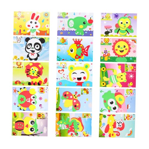 Supvox 15 Stück Teiliges Eva Bastelset für Sichere Cartoon Sticker zum Basteln und Dekorieren Einfach Abziehbar Fördert Kreativität und Hand Augen Koordination für Kinderzimmer und DIY Supvox 15 Stück Teiliges Eva Bastelset für Sichere Cartoon Sticker zum Basteln und Dekorieren Einfach Abziehbar Fördert Kreativität und Hand Augen Koordination für Kinderzimmer und DIY von Supvox