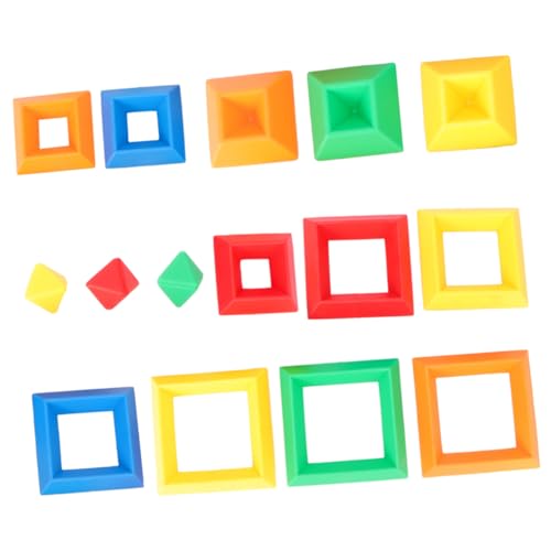 Supvox 15 Stück Teiliges Pyramidenspielzeug aus Kunststoff Pädagogische Bausteine für Fördert Feinmotorik und Kognitive Fähigkeiten Buntes Stapelspiel Geeignet Ab Jahren Zufällige Farbe Supvox 15 Stück Teiliges Pyramidenspielzeug aus Kunststoff Pädagogische Bausteine für Fördert Feinmotorik und Kognitive Fähigkeiten Buntes Stapelspiel Geeignet Ab Jahren Zufällige Farbe von Supvox