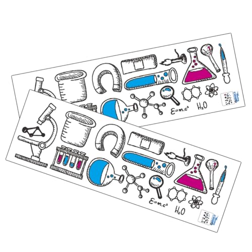 Supvox 2 Blätter Chemie Wandtattoos Selbstklebend PVC Labor Wandsticker für Kinderzimmer Wohnzimmer Lernräume Abwischbar Dekorativ Wissenschaftliche Elemente Aufkleber Supvox 2 Blätter Chemie Wandtattoos Selbstklebend PVC Labor Wandsticker für Kinderzimmer Wohnzimmer Lernräume Abwischbar Dekorativ Wissenschaftliche Elemente Aufkleber von Supvox