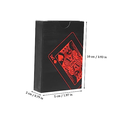 Supvox 2 Boxen wasserdichte Poker Spielkarten aus Schwarzem PVC Robustes Plastik Kartenspiel für Party Brettspiel Familienwettbewerb Kompakt und Reisefreundlich Supvox 2 Boxen wasserdichte Poker Spielkarten aus Schwarzem PVC Robustes Plastik Kartenspiel für Party Brettspiel Familienwettbewerb Kompakt und Reisefreundlich von Supvox