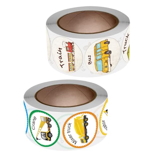 Supvox 2 Rollen Belohnungssticker mit Bunten Fahrzeugmotiven Selbstklebende Aufkleber für Kindergarten und Schule Lustige Sticker zur Belohnung und Dekoration für Kinderspaß und Supvox 2 Rollen Belohnungssticker mit Bunten Fahrzeugmotiven Selbstklebende Aufkleber für Kindergarten und Schule Lustige Sticker zur Belohnung und Dekoration für Kinderspaß und von Supvox