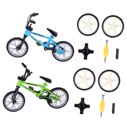 Supvox 2 Sätze Finger Fahrrad aus Aluminiumlegierung Fingerbike Miniatur Tischspielzeug zur Feinmotorik und Kognitiver Entwicklung Freizeit und Wettbewerb Blau Grün Supvox 2 Sätze Finger Fahrrad aus Aluminiumlegierung Fingerbike Miniatur Tischspielzeug zur Feinmotorik und Kognitiver Entwicklung Freizeit und Wettbewerb Blau Grün von Supvox