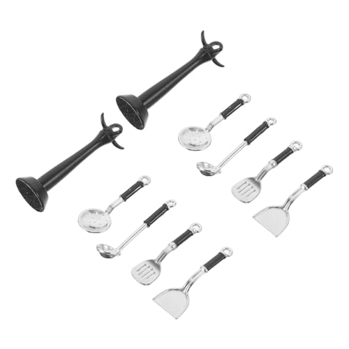 Supvox 2 Sätze Miniatur Küchenutensilien Puppenhaus Kochgeschirr mit Pfannenwender Löffel Sieb Realistische Mini Küchenzubehör für Puppenhaus Dekoration und Rollenspiel Supvox 2 Sätze Miniatur Küchenutensilien Puppenhaus Kochgeschirr mit Pfannenwender Löffel Sieb Realistische Mini Küchenzubehör für Puppenhaus Dekoration und Rollenspiel von Supvox