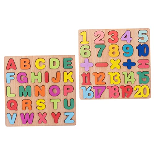 Supvox 2 Sätze Zwei Sets Holzpuzzles für Kleinkinder Alphabet Zahlen und Formen Lernspielzeug für Montessori Pädagogisches Fördert Hand Auge Koordination und Kognitive Fähigkeiten Supvox 2 Sätze Zwei Sets Holzpuzzles für Kleinkinder Alphabet Zahlen und Formen Lernspielzeug für Montessori Pädagogisches Fördert Hand Auge Koordination und Kognitive Fähigkeiten von Supvox