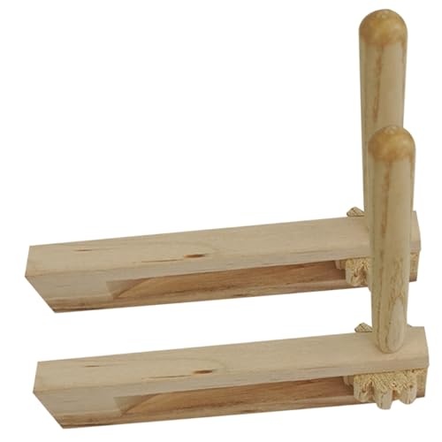 Supvox 2 Stück Holz Castanets Musikinstrument Ab Jahren Kinderfreundlich Glatte Oberfläche Leicht Tragbar Pädagogisches Musikspielzeug zur Musikalischer Wahrnehmung Supvox 2 Stück Holz Castanets Musikinstrument Ab Jahren Kinderfreundlich Glatte Oberfläche Leicht Tragbar Pädagogisches Musikspielzeug zur Musikalischer Wahrnehmung von Supvox