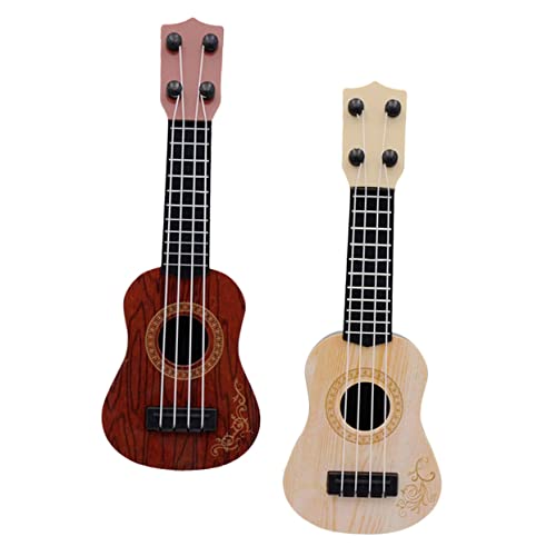 Supvox 2 Stück Kinderspielzeug Ukulele Teiliges Pädagogisches Musikinstrument aus Sicherem Kunststoff Realistische Gitarre für Frühe Musikalische Jungen Mädchen Supvox 2 Stück Kinderspielzeug Ukulele Teiliges Pädagogisches Musikinstrument aus Sicherem Kunststoff Realistische Gitarre für Frühe Musikalische Jungen Mädchen von Supvox