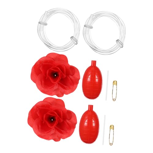 Supvox 2 Stück Knifflige Sprührose Blume Squeeze - Streichset Für Spritzspielzeug Gefälschte Rosen Blume Halloween-streiche Für Erwachsene Streich Aus Kit Rot Plastik Supvox 2 Stück Knifflige Sprührose Blume Squeeze - Streichset Für Spritzspielzeug Gefälschte Rosen Blume Halloween-streiche Für Erwachsene Streich Aus Kit Rot Plastik von Supvox