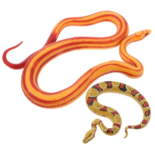 Supvox 2 Stück Realistisches Teiliges Schlangenmodell aus Kunststoff Täuschend Echte Tierfigur für Lernspielzeug und Deko für Kognitive Garten und Scherzartikel Supvox 2 Stück Realistisches Teiliges Schlangenmodell aus Kunststoff Täuschend Echte Tierfigur für Lernspielzeug und Deko für Kognitive Garten und Scherzartikel von Supvox