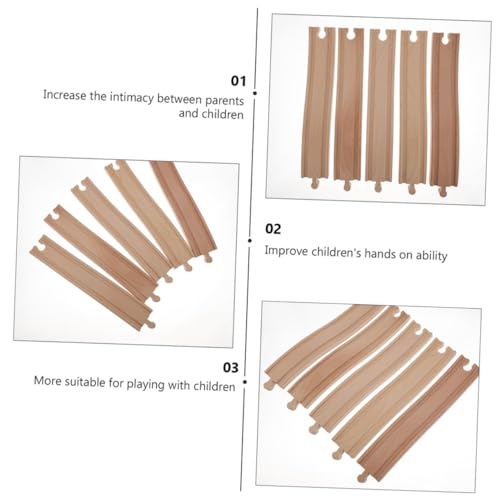 Supvox 2 Stück Teiliges Bogenstrecke für Holzeisenbahn Eisenbahn Erweiterungszubehör für Kreative Gleisgestaltung und Pädagogisches Supvox 2 Stück Teiliges Bogenstrecke für Holzeisenbahn Eisenbahn Erweiterungszubehör für Kreative Gleisgestaltung und Pädagogisches von Supvox