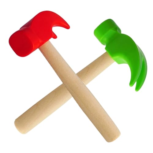Supvox 2 Stück Teiliges Hammer aus PP und Holz Leichter Kleiner Hammer für Junge Mädchen zum Greifen und Schlagen Sicherer Werkzeugnachbau für Jungen und Mädchen für Spiel und Supvox 2 Stück Teiliges Hammer aus PP und Holz Leichter Kleiner Hammer für Junge Mädchen zum Greifen und Schlagen Sicherer Werkzeugnachbau für Jungen und Mädchen für Spiel und von Supvox