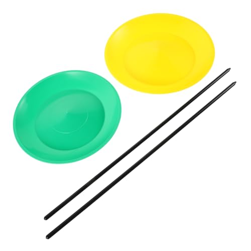 Supvox 2 Stück Teiliges Jonglierteller Set mit Stäben Anfängerfreundlich Langlebig für Zirkus und Geschicklichkeitsspiele Inklusive Je Gelber und Grüner Teller Supvox 2 Stück Teiliges Jonglierteller Set mit Stäben Anfängerfreundlich Langlebig für Zirkus und Geschicklichkeitsspiele Inklusive Je Gelber und Grüner Teller von Supvox