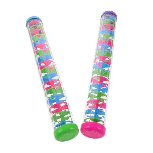 Supvox 2 Stück Teiliges Rain Stick Spiralregenmacher Babyspielzeug aus Stabilem Kunststoff Sensorisches Musikinstrument für Kleinkinder Fördert Hand-Auge-koordination für Kindergarten Supvox 2 Stück Teiliges Rain Stick Spiralregenmacher Babyspielzeug aus Stabilem Kunststoff Sensorisches Musikinstrument für Kleinkinder Fördert Hand-Auge-koordination für Kindergarten von Supvox