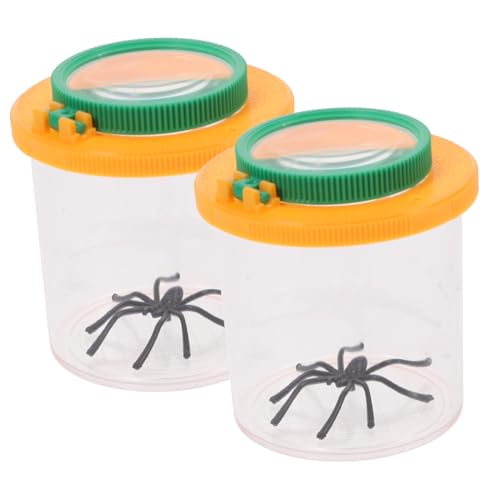 Supvox 2 Stück Vergrößerungs lupendose für Gelber Insekten beobachtungsbehälter Leichtes Outdoor Lernspielzeug zur Naturerkundung Supvox 2 Stück Vergrößerungs lupendose für Gelber Insekten beobachtungsbehälter Leichtes Outdoor Lernspielzeug zur Naturerkundung von Supvox