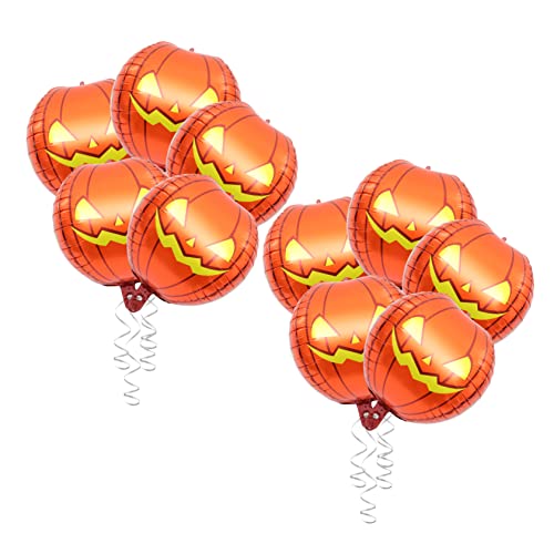 Supvox 20 Stk Kürbis Folienballons Halloween-Dekor Halloween-Luftballons Folie halloween pumpkin halloweenkürbis ballonie Spielzeug Halloween-Partyzubehör Party aufblasbare Gefälligkeiten von Supvox