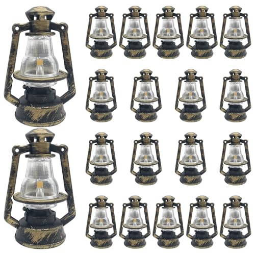 Supvox 20 Stück Puppenhaus-Petroleumlampe: Miniatur-Simulation Retro-Öllaterne Puppenhaus-Zubehör Mikroszenen-Ornamente für Mikrolandschaft Supvox 20 Stück Puppenhaus-Petroleumlampe: Miniatur-Simulation Retro-Öllaterne Puppenhaus-Zubehör Mikroszenen-Ornamente für Mikrolandschaft von Supvox
