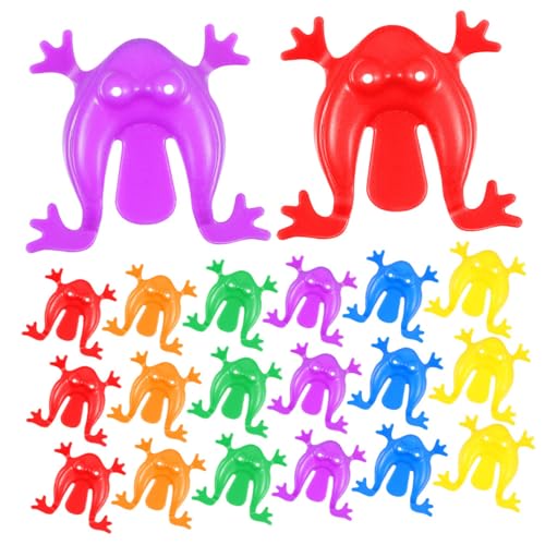 Supvox 20 Stück Teiliges Bunte Hüpfende Frösche aus Kunststoff für Einfach zu Bedienen Lustige Geschenkideen für Geburtstag Kindergarten und Freizeitaktivitäten Drinnen und Draußen Supvox 20 Stück Teiliges Bunte Hüpfende Frösche aus Kunststoff für Einfach zu Bedienen Lustige Geschenkideen für Geburtstag Kindergarten und Freizeitaktivitäten Drinnen und Draußen von Supvox