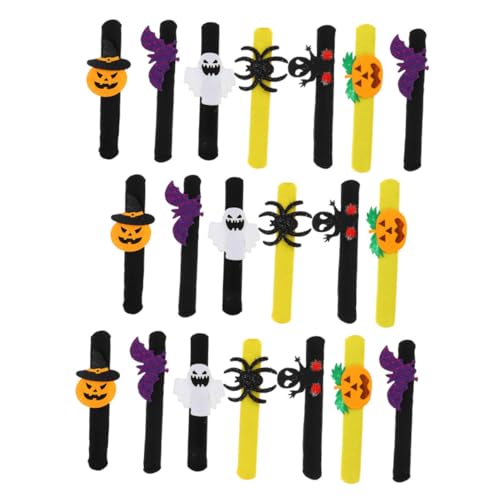 Supvox 20 Stück Teiliges Halloween Schnapparmband für Leichte Sichere und Weiches Hautfreundliches Klatscharmband als Party Mitgebsel für Mädchen und Jungen Supvox 20 Stück Teiliges Halloween Schnapparmband für Leichte Sichere und Weiches Hautfreundliches Klatscharmband als Party Mitgebsel für Mädchen und Jungen von Supvox