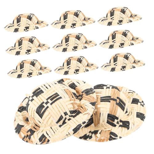 Supvox 20 Stück Teiliges Kleine Gewebte Strohhüte Mini Hut Dekoration für Puppen DIY Basteln Handgefertigt Robust und Vielseitig für Puppenhaus und Wohnaccessoires Supvox 20 Stück Teiliges Kleine Gewebte Strohhüte Mini Hut Dekoration für Puppen DIY Basteln Handgefertigt Robust und Vielseitig für Puppenhaus und Wohnaccessoires von Supvox