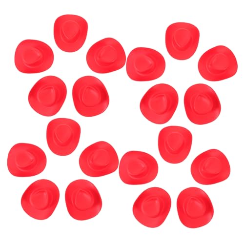 Supvox 20 Stück Teiliges Mini Cowgirl Hut aus Robustem Kunststoff Dekorative Puppenhaus Accessoires Wiederverwendbar Leicht und Kompakt für DIY Cosplay und Puppenfotografie Supvox 20 Stück Teiliges Mini Cowgirl Hut aus Robustem Kunststoff Dekorative Puppenhaus Accessoires Wiederverwendbar Leicht und Kompakt für DIY Cosplay und Puppenfotografie von Supvox