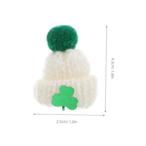 Supvox 20 Stück Teiliges Mini Strickmützen St Patricks Day Party Dekorationen DIY Zubehör für Puppen Schmuck Bastelprojekte mit Weiß Grünem Farbdesign Supvox 20 Stück Teiliges Mini Strickmützen St Patricks Day Party Dekorationen DIY Zubehör für Puppen Schmuck Bastelprojekte mit Weiß Grünem Farbdesign von Supvox