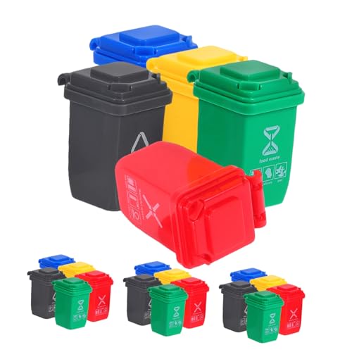 Supvox 20 Stück Teiliges Mini-mülleimer Deckel Miniatur Müllsortierbehälter für Puppenhaus Desktop-abfalleimer Interaktives Lernspielzeug zur Mülltrennung Geeignet für Schlafzimmer und Supvox 20 Stück Teiliges Mini-mülleimer Deckel Miniatur Müllsortierbehälter für Puppenhaus Desktop-abfalleimer Interaktives Lernspielzeug zur Mülltrennung Geeignet für Schlafzimmer und von Supvox